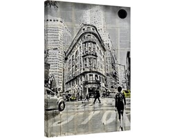 Loui Jover - Midtown Walk Obraz na płótnie, (60 x 80 cm)