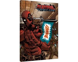 Deadpool-Bang Obraz na płótnie, (60 x 80 cm)