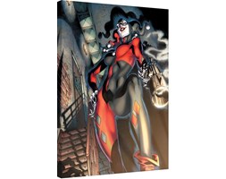 Harley Quinn - Gun Smoke Obraz na płótnie, (60 x 80 cm)