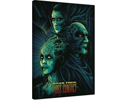 Star Trek First Contact - th Anniversary Obraz na płótnie, (60 x 80 cm)