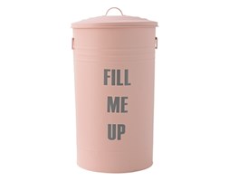 Bloomingville, Pojemnik metalowy - FILL ME UP - różowy - DEFEKT