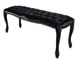Ławka glamour Boutique 115cm czarna