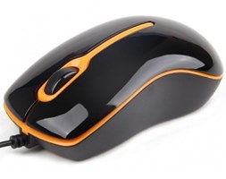 Gembird Mysz OPTO 1-SCROLL USB (MUS-U-004-O) Black/Orange