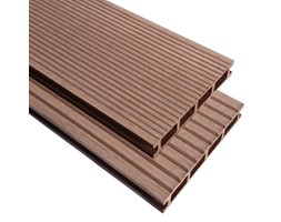 vidaXL Deski tarasowe WPC z akcesoriami, 36 m²; 2,2 m, brązowe