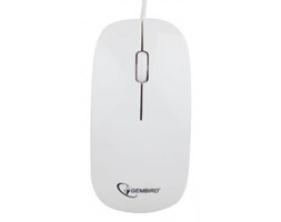 Gembird Mysz OPTO 1-SCROLL USB (MUS-103-W) White
