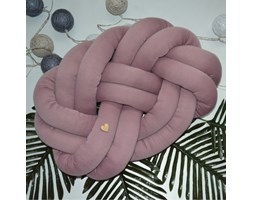 Poduszka supeł knot pillow PRECEL brudny róż
