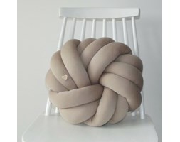 Poduszka supeł knot pillow NEST beżowy