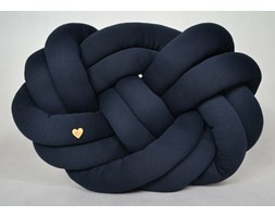 Poduszka supeł knot pillow PRECEL granatowy