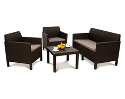 Zestaw mebli ogrodowych 65x65x75cm Bazkar ORLANDO SET brąz/taupe kod: 001263