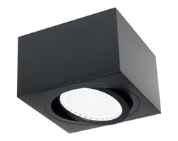 PP Design P 222 BK PLAFON NOWOCZESNA LAMPA SUFITOWA OPRAWA NATYNKOWA 16x16 CM ALUMINIUM CZARNY ES111 LED