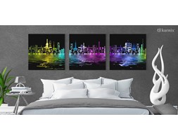 Obrazy na płótnie Canvas Tryptyk Art Citi