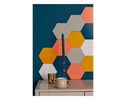 Panel ścienny hexagon szary - nuki