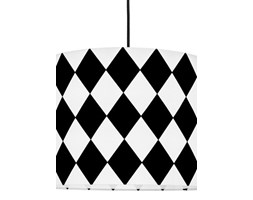Lampa sufitowa romby czarne
