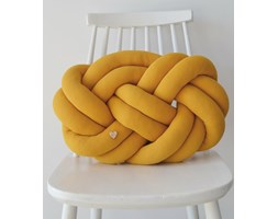 Poduszka supeł knot pillow PRECEL mustard