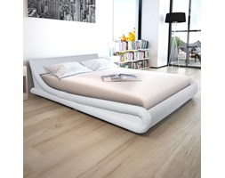 vidaXL Łóżko ze sztucznej skóry z materacem memory 160 x200 cm, białe