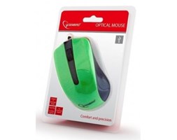 Gembird Mysz optyczna USB czarno/zielona (MUS-101-G)