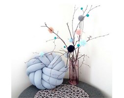 Poduszka supeł knot pillow NEST baby blue
