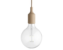 E27 LED Muuto silikonowa lampa sufitowa typu żarówka w kolorze Nude