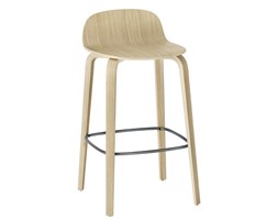 Muuto Visu 65/75cm dębowy hoker, stołek barowy
