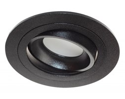 PP Design 825 BK OPRAWA HALOGENOWA WPUSZCZANA REGULOWANA OCZKO ALUMINIUM CZARNY PAR16 MR16 GU10 230V LED