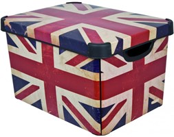 CURVER Pojemnik Deco's Stockholm L British Flag 25 l, BEZPŁATNY ODBIÓR: WARSZAWA, WROCŁAW, KATOWICE, KRAKÓW!