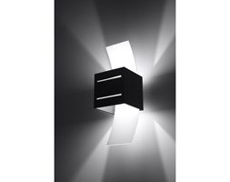 Nowoczesna Lampa Ścienna Aluminiowa Kostka Kinkiet LORETO Czarny