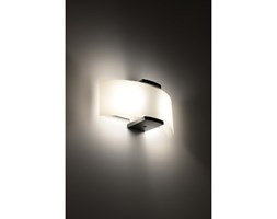 Nowoczesna Lampa Ścienna Szklana Półokrągła Kinkiet EMILIO Wenge