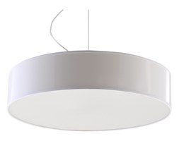 Stylowa Lampa Na Sufit Owalna Wisząca ARENA 45 Biała