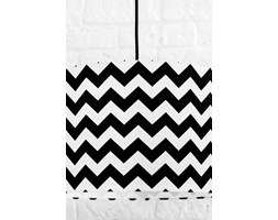 Lampa sufitowa chevron czarny