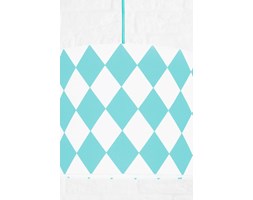 Lampa sufitowa romby turkusowe