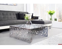 Stolik kawowy Abstract Silver aluminium 75cm (Z35722) Interior