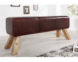 Ławeczka Block brown skóra 120cm (Z36269) Interior