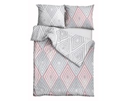 Pościel bawełniana Vital Diamond Salmon & Grey Dual