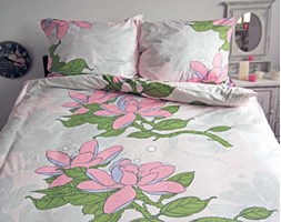 Pościel satynowa Claire Green 100% bawełny