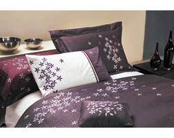 Pościel bawełniana z haftem Greno Violetta