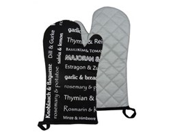 Rękawica kuchenna lewa Stuco Herbs&More Black