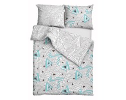 Pościel bawełniana Vital Triangle Light Blue Dual
