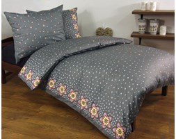 Pościel satynowa Taylor Grey 100% bawełny