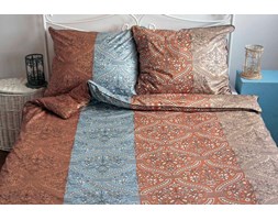 Pościel satynowa Noble Mosaic Blue 100% bawełny