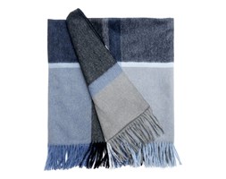 Pled wełniany Elvang Manhattan Steel blue