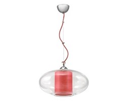 Lampa wisząca Ufo czerwień
