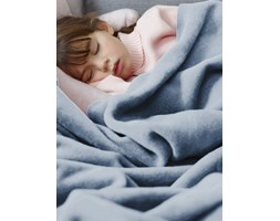 Koc Biederlack - Cotton Pure - 100% bawełna - jasny niebieski