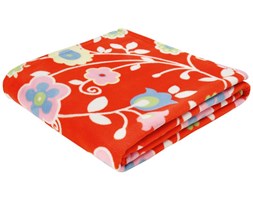 Koc Bocasa Summer Fleece - Fidschi koralle - w kwiaty koralowy