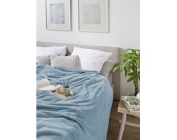 Koc Biederlack - Soft & Cover - niebieski z mikrofibry