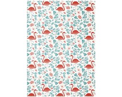 Koc Bocasa - Summer-Fleece - Pretty Flamingo - kolorowy - flamingi