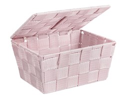 Organizer z pokrywką ADRIA PINK, pojemnik łazienkowy, WENKO