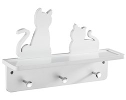 Wieszak na płaszcze CATS z półką, ścienny, 2w1, WENKO