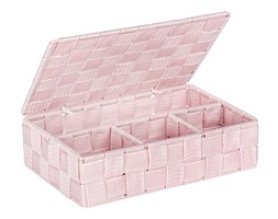 Organizer z pokrywką ADRIA PINK, pojemnik łazienkowy, WENKO