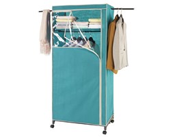 Szafa tekstylna BREEZE z drążkiem, składana garderoba, 2 in 1, WENKO