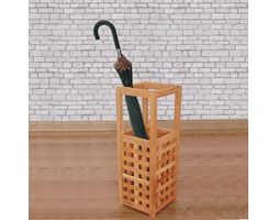 vidaXL Stojak na parasole z drewna orzechowego, 18x18x50 cm